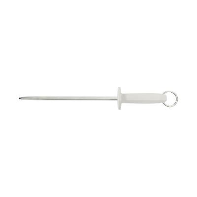 Chaira Estriada Profissional Master Aço Carbono Haste 25CM Cabo Polipropileno Branco Tramontina