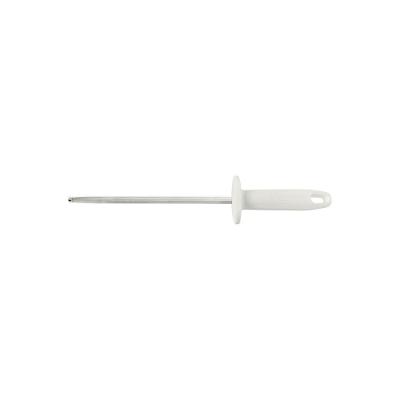 Chaira Estriada Profissional Master Afiação de Facas Aço Carbono Cabo Polipropileno Branco