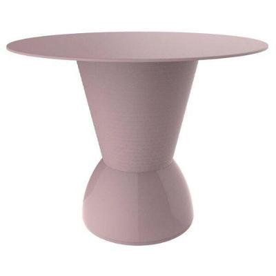 Mesa Lateral de Apoio Nick Redonda Polipropileno 60CM Rosa Im In Home