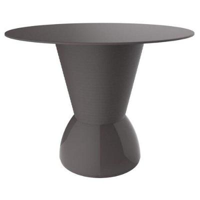 Mesa Lateral Nick Redonda Plástico 60CM Cinza I'm In Home