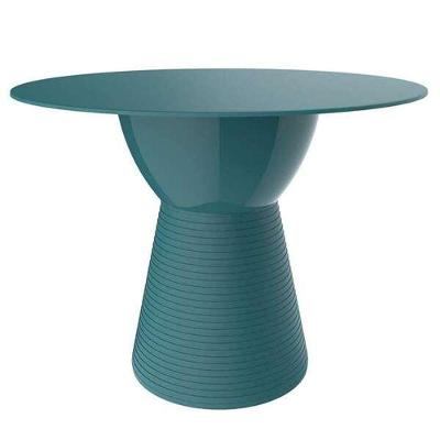 Mesa Lateral Apoio Sili Redonda Polipropileno 60CM Azul I'm In Home