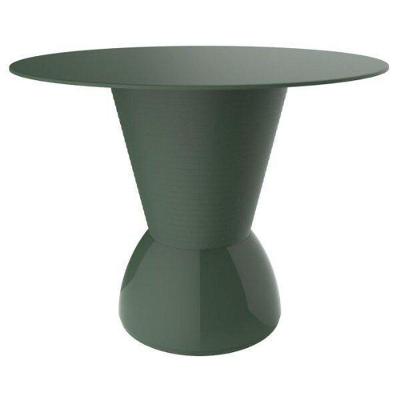 Mesa Lateral Apoio Nick Redonda Plástico 60CM Verde I'm In Home