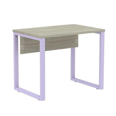 Mesa de Trabalho Retangular P25 TUB Contemporânea MDF-MDP 90CM Bege Pandin Móveis