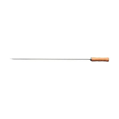 Espeto para Churrasco Aço Inox Cabo Madeira Lâmina Alta Resistência Uso Churrasqueira Tramontina