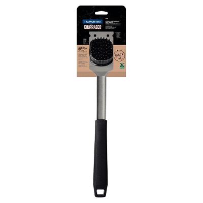 Escova para Grelhas Churrasco Black Limpeza Aço Inox Polipropileno Raspador Quintal Tramontina