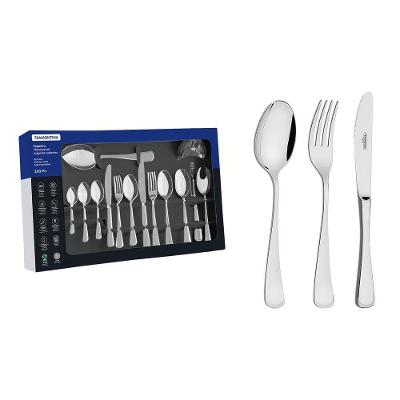Faqueiro Mônaco 101 Peças Aço Inox Alto Brilho Tramontina