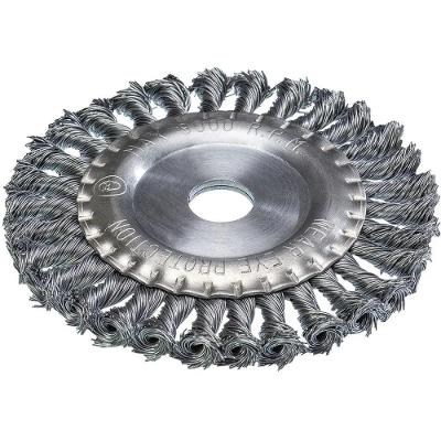 Escova Circular Trançada para Esmerilhadeira 6 Polegadas Furo 7-8 Aço Carbono Worker