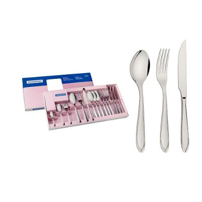 Faqueiro Laguna 24 Peças Aço Inox Brilho para Mesa Tramontina
