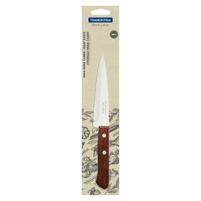Faca Peixeira e Cozinha Dynamic Aco Inox Cabo Madeira Natural Corte de Carnes e Pescados Tramontina