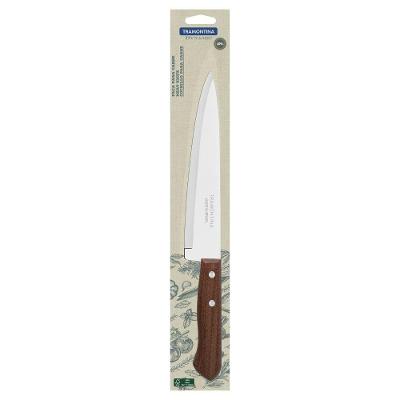 Faca Peixeira Dynamic Cozinha Corte Carnes Aço Inox 420 Cabo Madeira Uso Profissional Tramontina