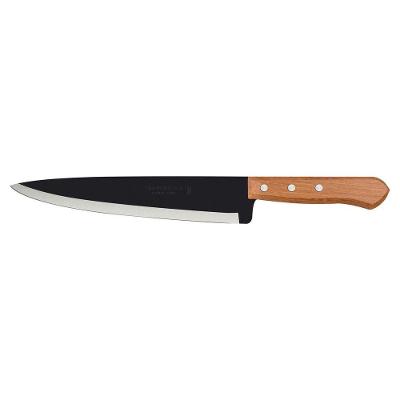 Faca Peixeira Cozinha Aço Carbono Tratamento Térmico Cabo Madeira Natural Cortes Carnes Pescados