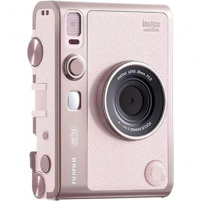 Câmera Instantânea Fujifilm Instax Mini Evo Compacta e Portátil Controle de Exposição Automático
