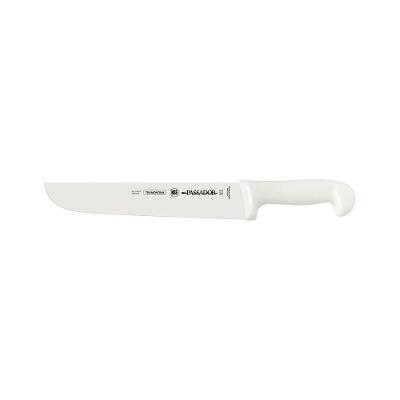 Faca Passador Profissional Master Corte de Carnes Aço Inox Cozinha Cabo Polipropileno Branco