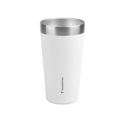 Copo Térmico Exata Manter Bebidas na Temperatura Ideal Aço Inox Parede Dupla Isolamento a Vácuo