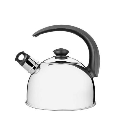Chaleira com Apito Preparo de Chas Aco Inox Cabo Preto Cozinha 3L Tramontina