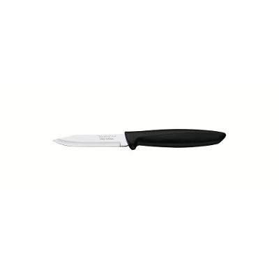 Faca para Legumes e Frutas Plenus Lâmina Aço Inox Cabo Polipropileno Preto Tramontina