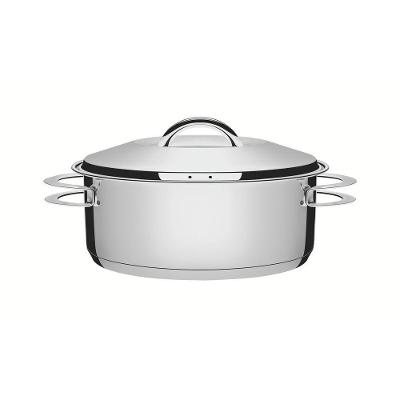 Caçarola Solar Rasa Aço Inox Fundo Triplo 4,7L Tramontina