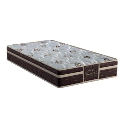 Colchão Solteiro Espuma D33 Firmepedic Prodormir Advanced Tech1500 Plus Euro Pillow Brown 88x188x24