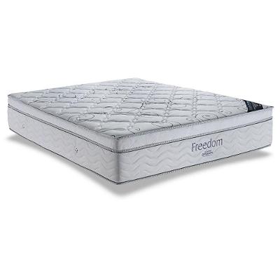 Colchão King Mola Molas Visco Ensacadas Superpocket Freedom Ortopillow D33 Cinza Ortobom