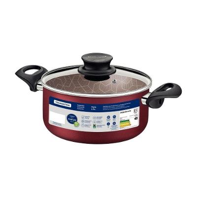 Caçarola Paris Alumínio com Revestimento Antiaderente Starflon Max 4,9L Vermelha Tramontina