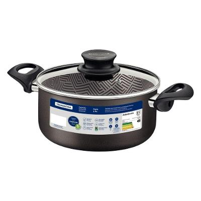 Caçarola Paris Alumínio Antiaderente 8L Chumbo Tramontina