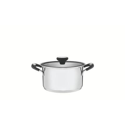 Caçarola Funda Solar Silicone Aço Inox Fundo Triplo 1,8L 16CM Tramontina