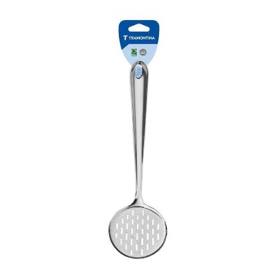 Espumadeira Utility Escorrer Frituras Aço Inox Brilhante Cozinha Tramontina