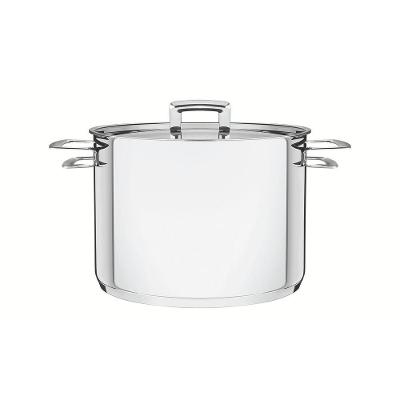 Caldeirão Brava Aço Inox Fundo Triplo Tampa Plana 7,7L 24CM Tramontina