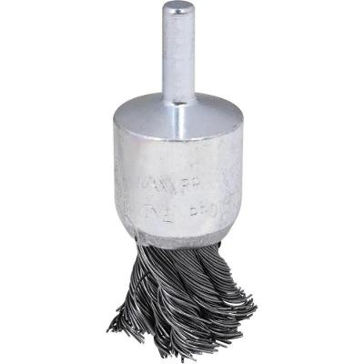 Escova Pincel Torcida para Limpeza e Desbaste 195102 Aço Carbono Worker 1 Polegada