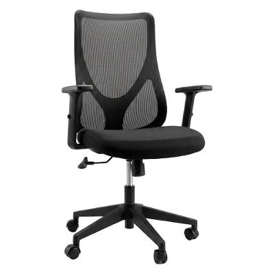 Cadeira Diretor Oficial Comfort Corporate Pro Mesh Encosto Tela Assento Tecido Base Giratória Preto