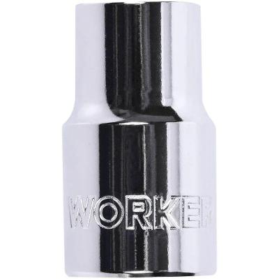 Soquete Torx 1-2'' E24 Multidentado Aco Cromo Vanadio Worker