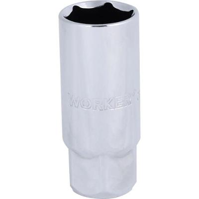 Soquete Sextavado para Velas 21mm 1-2'' em Cr-v Manutencao Automotiva Worker