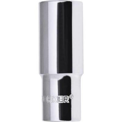 Soquete Estriado Longo 21MM 1-2 1537 Alta Performance Aco Cromo Vanadio Worker