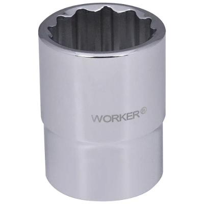 Soquete Estriado 27mm Encaixe 3-4'' Alta Resistência Aço Cromo Vanádio Worker