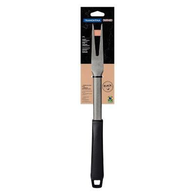 Garfo Trinchante para Churrasco Black Aço Inox Cabo Polipropileno Preto Tramontina