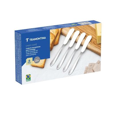 Jogo de Espátulas para Manteiga Laguna Aço Inox Mesa Posta 4 Peças Tramontina
