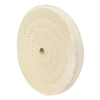 Roda de Polimento 4'' 101.6mm 4500 RPM Algodão Multicamadas Alta Resistência Worker