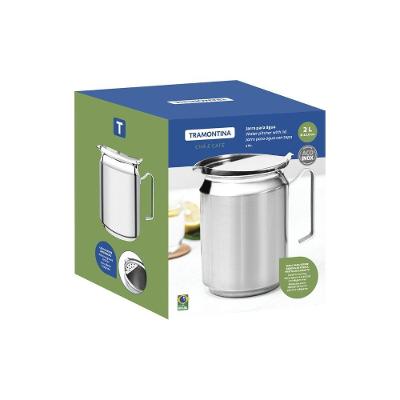 Jarra para Água e Sucos Lady Aço Inox com Tampa Servir Bebidas 2L Tramontina