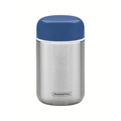 Pote Térmico 400ML Aço Inox Parede Dupla Vácuo Azul Tramontina