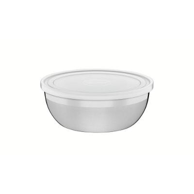 Pote Redondo para Alimentos Freezinox Aço Inoxidável Tampa Plástica com Vedação Cozinha Tramontina
