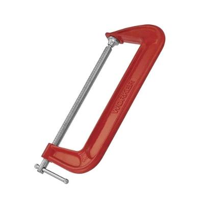 Grampo Tipo C 4 Pol 100mm para Fixacao Manual em Madeira e Metal Ferro Fundido Worker