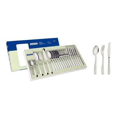 Faqueiro Tramontina Maresias 24 Peças Aço Inox Brilho para Mesa