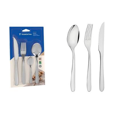 Faqueiro Havaí 24 Peças Aço Inox Acabamento Brilho para Churrasco Tramontina
