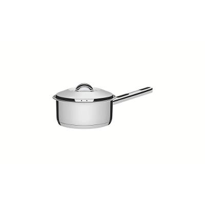 Panela Solar Fundo Triplo Aço Inox com Tampa Saída de Vapor Uso em Fogão Tramontina 1,1L