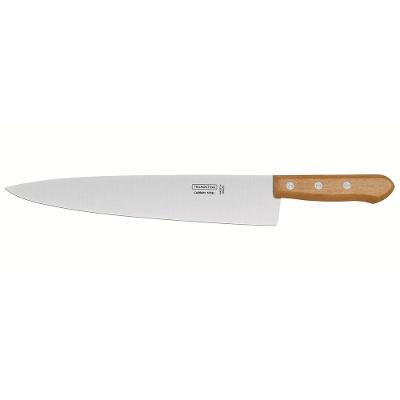 Faca Peixeira Profissional Aço Carbono Cozinha Cabo Madeira Tramontina