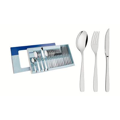 Faqueiro Cosmos 24 Peças Aço Inox Brilho e Fosco para Churrasco Tramontina