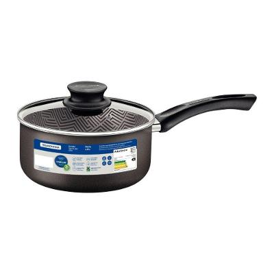 Panela Paris Antiaderente Starflon Max Alumínio Tampa Vidro Temperado Chumbo Tramontina 2,9L