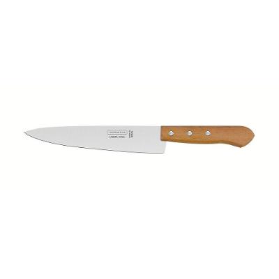 Faca Peixeira Cozinha 8 Polegadas Aço Carbono Madeira Lâmina Tratamento Térmico Churrasco Tramontina