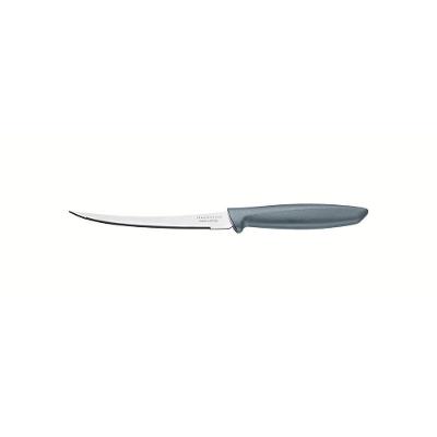 Faca para Tomate Plenus Corte Preciso Aço Inox Cabo Polipropileno Cinza Tramontina