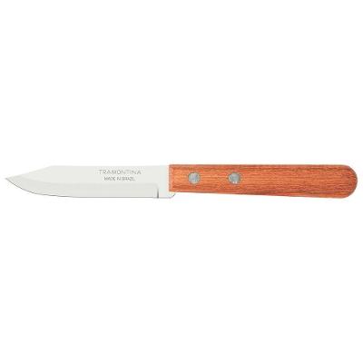 Faca para Legumes e Frutas Dynamic Aço Inox Cabo Madeira Natural Cozinha Tramontina